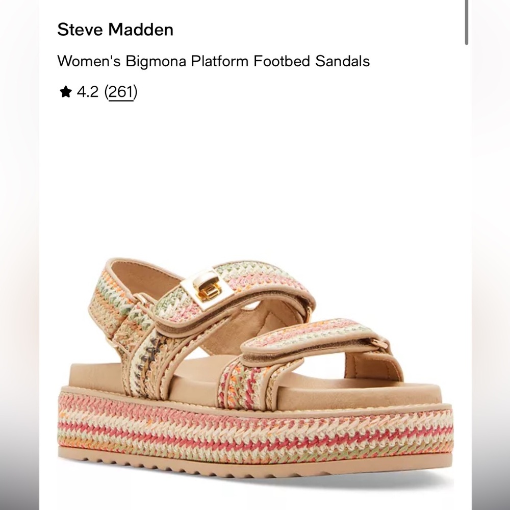 Steve Madden Women’s Bigmona Platform Sandals (10)